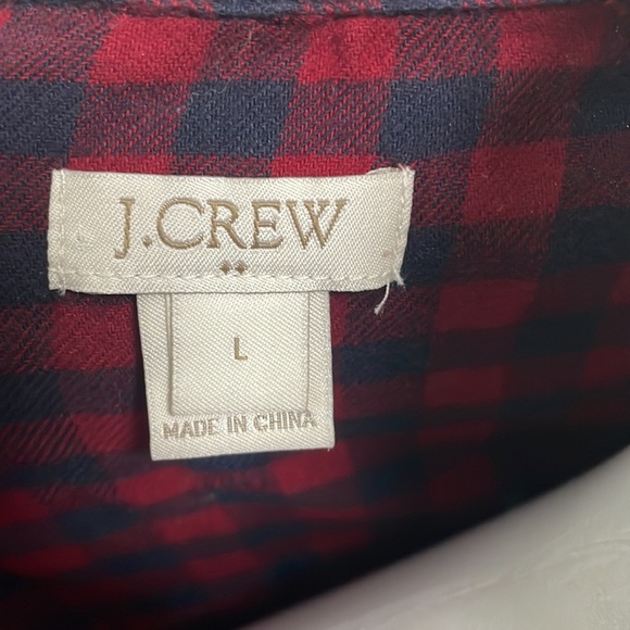 J. Crew Flannel Plaid Nightshirt - Picture 4 of 5